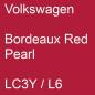Preview: Volkswagen, Bordeaux Red Pearl, LC3Y / L6.